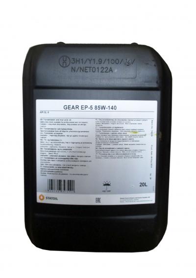Трансмиссионное масло STATOIL Gear EP-5 SAE 85W-140 (20л).