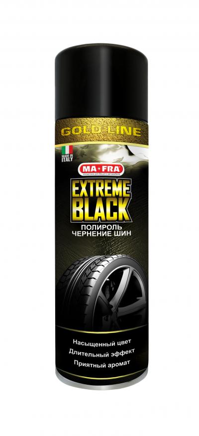 EXTREME BLACK Gold line.