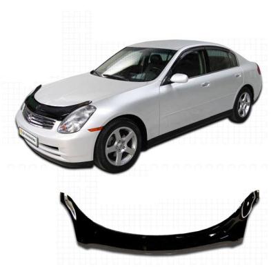 Дефлектор капота Classic черный Nissan Skyline 2001.