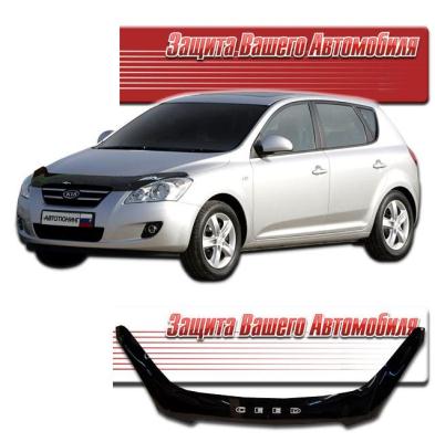Дефлектор капота Classic черный KIA Ceed 2007.