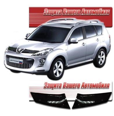 Дефлектор капота Classic черный Peugeot 4007 2007 - 2012.