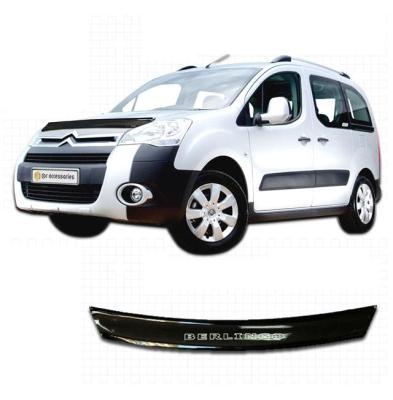 Дефлектор капота Classic черный Citroen Berlingo 2009 - наст. время.