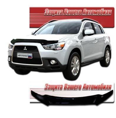 Дефлектор капота Classic черный Mitsubishi ASX 2010.