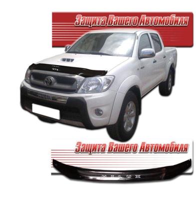 Дефлектор капота Classic черный Toyota Hilux 2005.