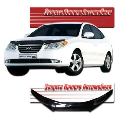Дефлектор капота Classic черный Hyundai Avante 2009.