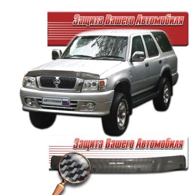 Дефлектор капота Шелкография "карбон" серебро Great Wall Deer G5 2003.