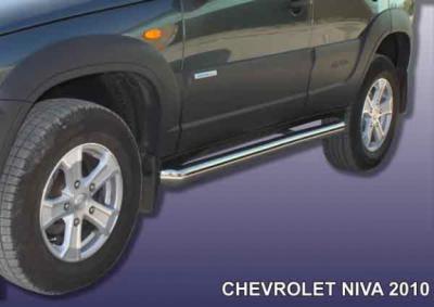 Пороги d76 труба Chevrolet Niva 2010.