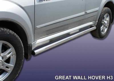 Пороги d57 труба Great Wall Hover H3.