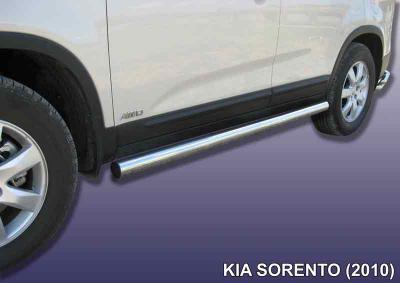 Пороги d76 труба KIA SORENTO 2010.