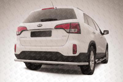 Защита заднего бампера d57 KIA SORENTO 2013.