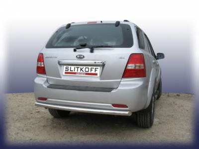 Защита заднего бампера d57 KIA SORENTO NEW.