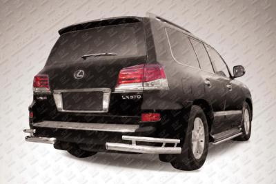 Уголки d76+d42 двойные Lexus LX570 2012.