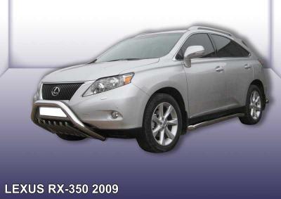 Кенгурятник d76 низкий с защитой картера Lexus RX350 2009.