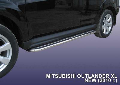 Пороги d42 с листом Mitsubishi Outlander XL.