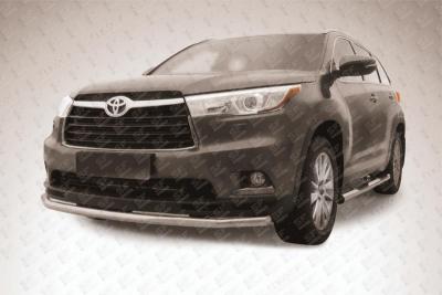 Защита переднего бампера 57 Toyota Highlander 2014.