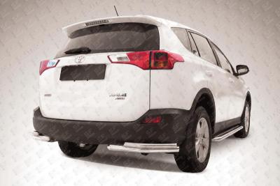 Уголки d57 + d42 двойные Toyota RAV 4 2013 - наст. время.