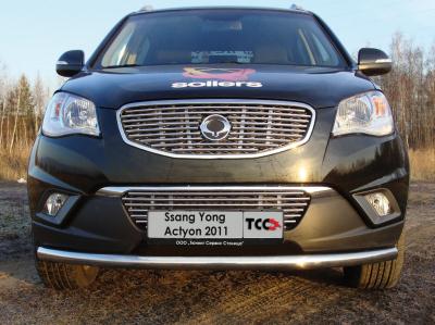 Защита бампера SsangYong Actyon new 2010.