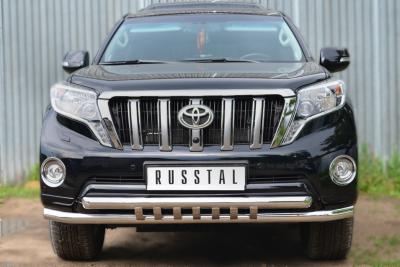 Защита переднего бампера Land Cruiser Prado 150 Toyota 2014.