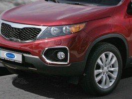 Окантовка на противотуманные фары KIA Sorento 2010 - наст. время.