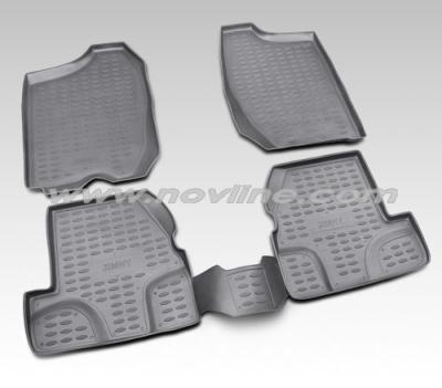 Коврики в салон, полиуретановые Suzuki Jimny 2001 - 2011.