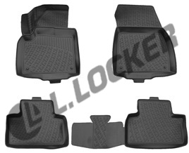 3D коврики в салон Land Rover Range Rover Evoque 2012.