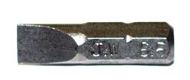 Бита 1/4" шлиц, 0,8х5,0мм, 25 мм S2 материал .