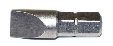 Бита 1/4" шлиц, 1,2х8,0мм, 25 мм S2 материал .