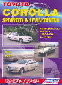 Печатная продукция TOYOTA COROLLA/SPRINTER/LEVIN/TRUENO ПРАВОРУЛЬНЫЕ МОДЕЛИ (2&4WD) .
