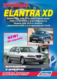 Печатная продукция HYUNDAI ELANTRA XD HYUNDAI ELANTRA 2000 - 2010.