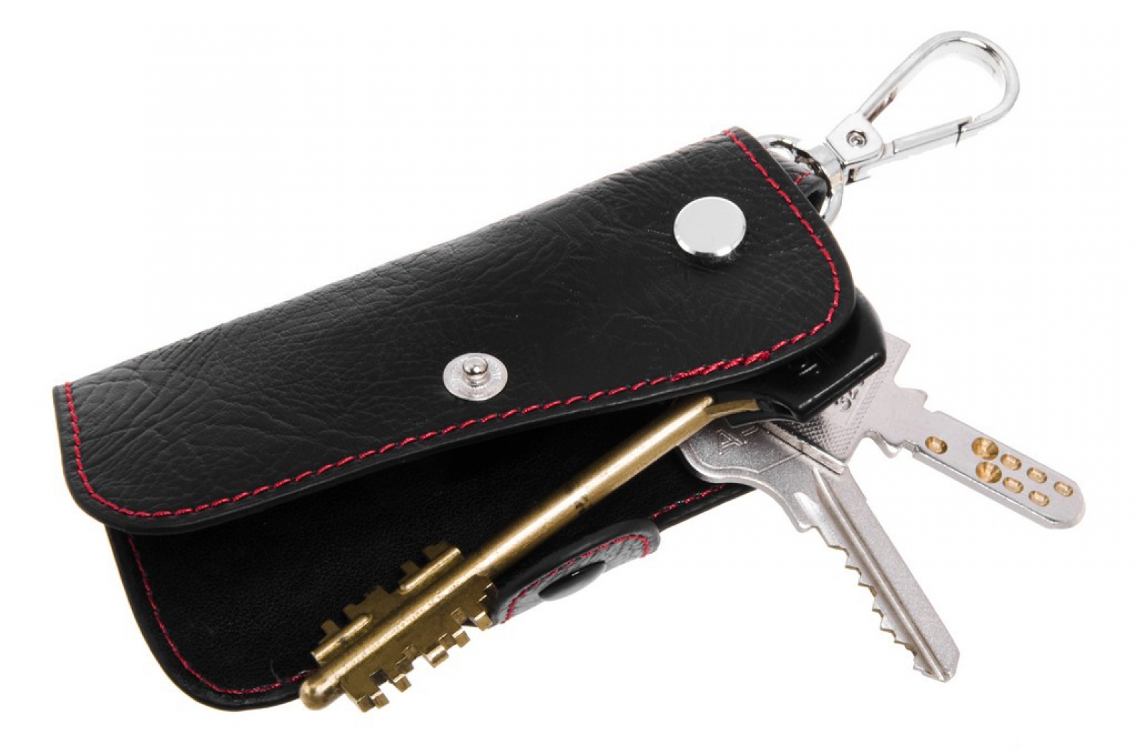 Брелок (кожаный чехол) для ключей с логотипом Kia .