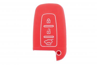Cиликоновый чехол Kia, Hyundai, SsangYong красный (для ключа Киа, Хендай, Ссангйонк) .