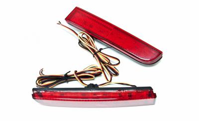 Светодиодные вставки в задний бампер "Red" для Mitsubishi Lancer X, ASX Mitsubishi Lancer.