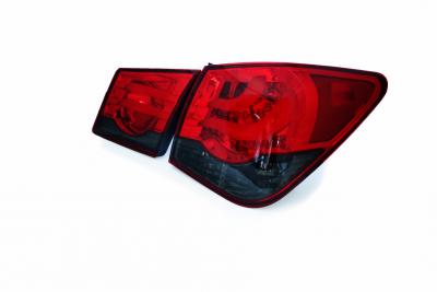 Задние светодиодные фары для Chevrolet Cruze (Sedan) "BMW Style" Red-Smoke Chevrolet Cruze.