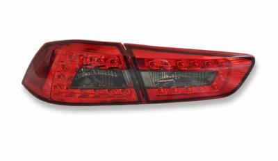 Задние светодиодные фары для  Mitsubishi Lancer X "Red/Smoke" .