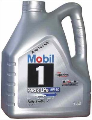 Моторное масло Mobil 1 Peak Life SAE 5W-50 (4л) .