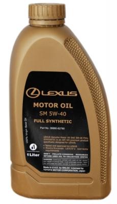 Моторное масло LEXUS Motor Oil Full Synthetic SM SAE 5W-40 (1л) .