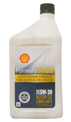 Shell SHELL FORMULASHELL SAE 5W-20 MOTOR OIL 5W-20 .