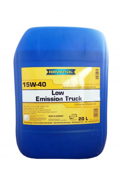 Моторное масло RAVENOL Low Emission Truck SAE 15W-40 (20л) new.
