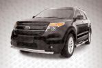 Иконка:Защита переднего бампера d57+d57 двойная Ford Explorer 2012.