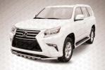 Иконка:Защита переднего бампера d57+d57 двойная с профильной ЗК Lexus GX460 2013.