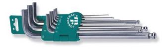 Иконка:Набор торцевых шестигранных ключей X-TRA LONG  с шаром 11/16"-3/8" 9 предметов .