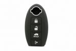 Иконка:Силиконовый чехол Nissan, черный (для трёхкнопочного овального ключа Ниссан: Juke, Teana, Murano, Patrol) .
