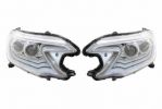 Иконка:Передние фары для Honda CR-V (2012+) "Audi Chrom Style" с ангельскими глазками и линзой Вариант №1 Honda.